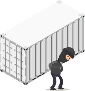 BigSteelBox storage containers are secure from theft