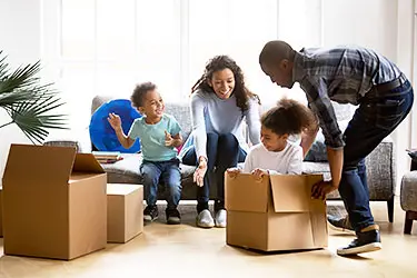 Family packing boxes for long distance move - BigSteelBox