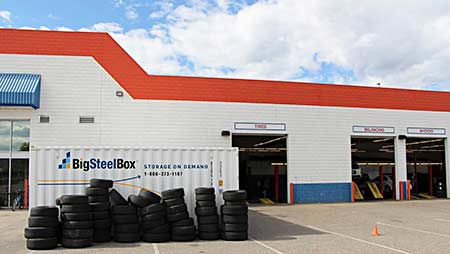 Tire storage - BigSteelBox