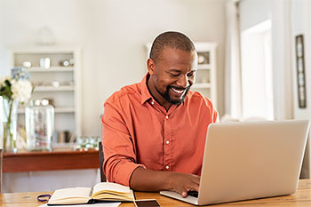 Man working from home