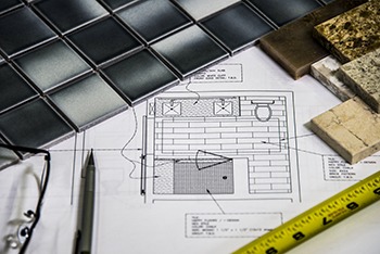 Home renovation drawings and supplies