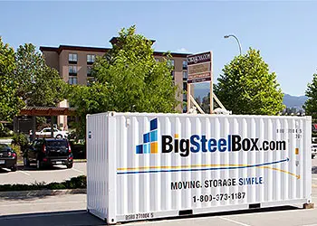 Portable storage container for commercial and restaurant renovations